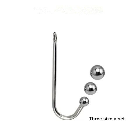 Hot Erotic Sexy Anal Hook Ball Stainless Steel SM Butt Plug Hook Anal Sex Toys for Couples Adult Sex Games Sexy Toys - buysextoyth