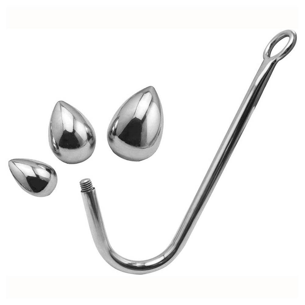 Hot Erotic Sexy Anal Hook Ball Stainless Steel SM Butt Plug Hook Anal Sex Toys for Couples Adult Sex Games Sexy Toys - buysextoyth
