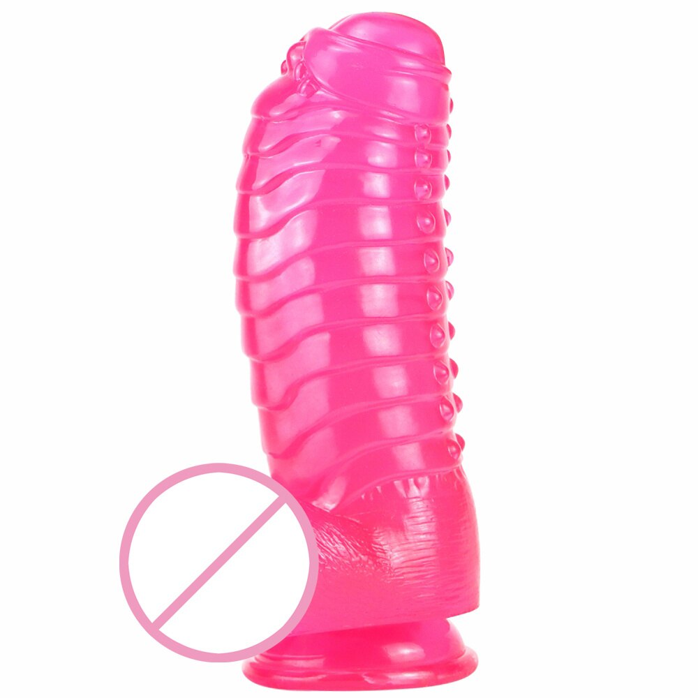 Huge Anal Plug Simulation Dildo Butt Plug with Powerful Sucker Female Masturbation Tool Thick Penis Erotic Sex Toys for Woman - buysextoyth