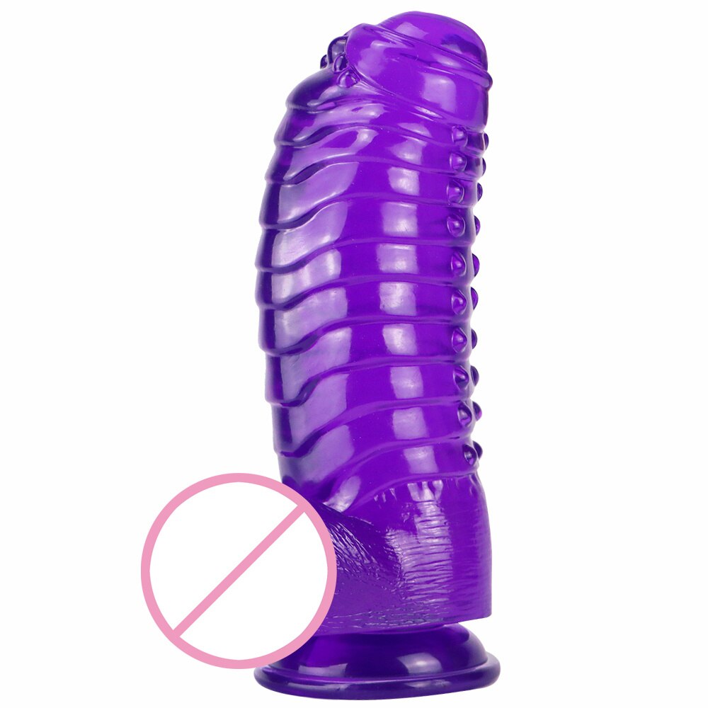 Huge Anal Plug Simulation Dildo Butt Plug with Powerful Sucker Female Masturbation Tool Thick Penis Erotic Sex Toys for Woman - buysextoyth