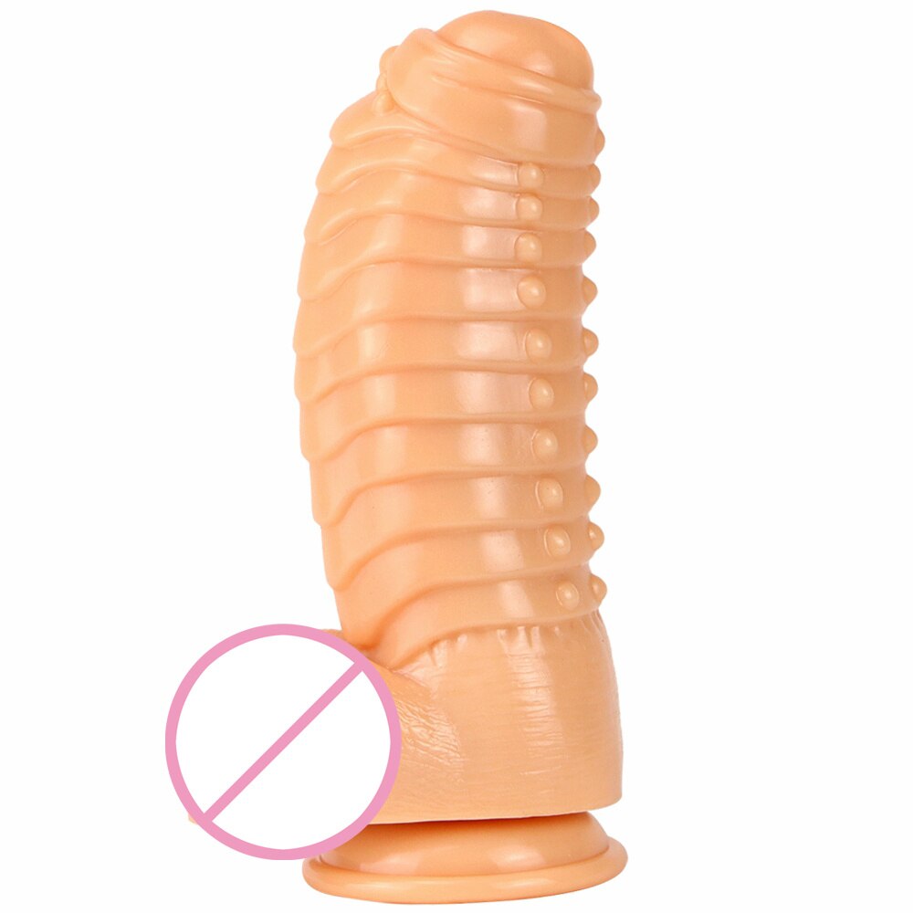 Huge Anal Plug Simulation Dildo Butt Plug with Powerful Sucker Female Masturbation Tool Thick Penis Erotic Sex Toys for Woman - buysextoyth