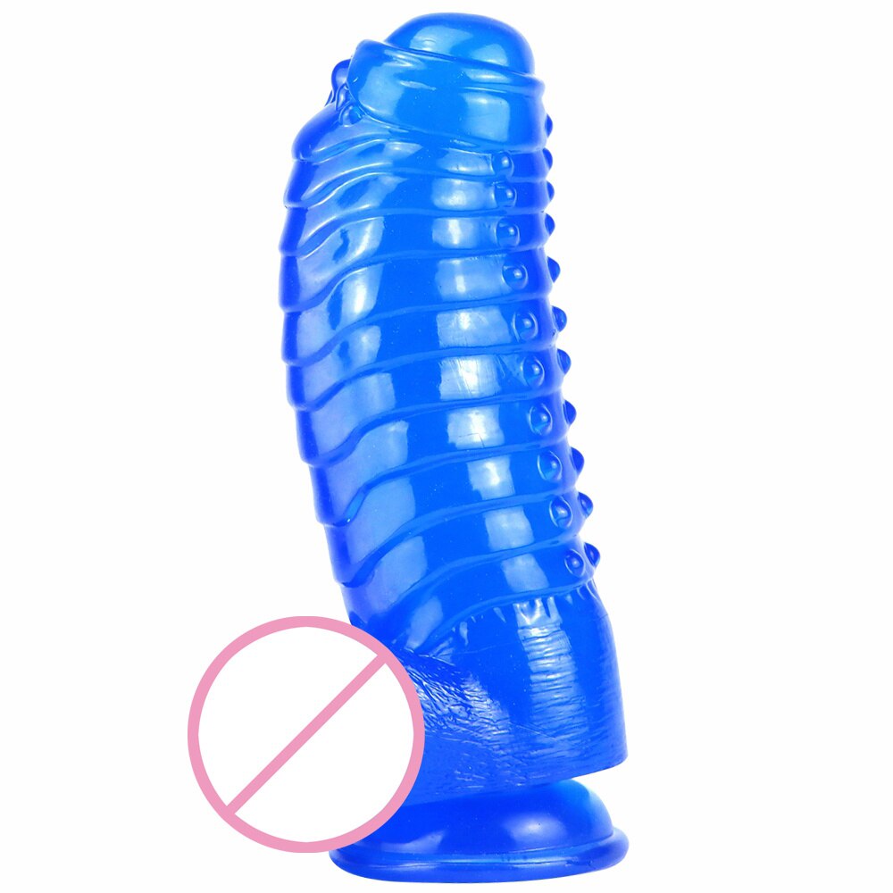 Huge Anal Plug Simulation Dildo Butt Plug with Powerful Sucker Female Masturbation Tool Thick Penis Erotic Sex Toys for Woman - buysextoyth