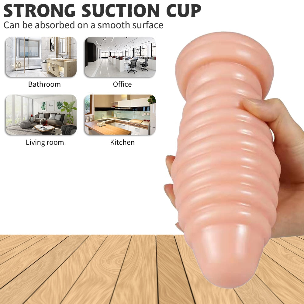 Huge Butt Plug Sex Shop Anal Plug with Powerful Sucker Adult Products Female Masturbator Prostate Massager Sex Toys for Couple - buysextoyth