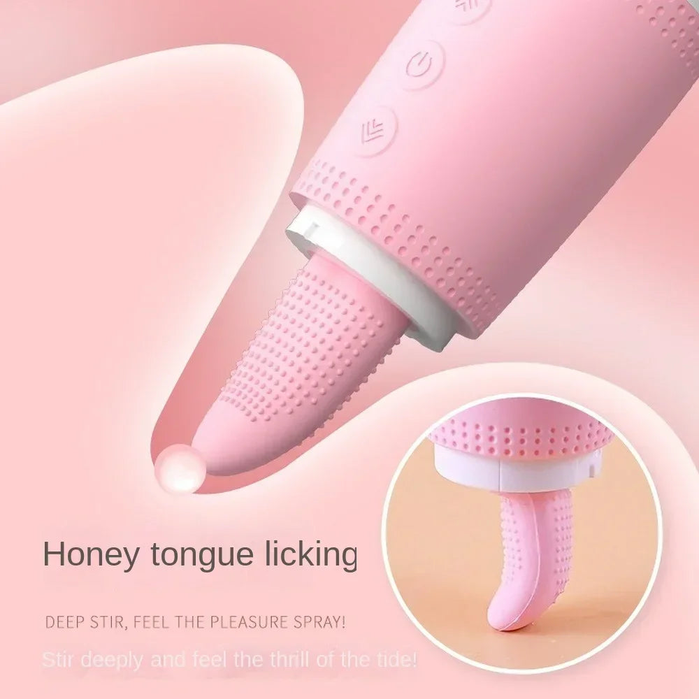 Huge Head Vibrator for Female Masturbation Orgasm AV Tongue Magic Wand Massager Nipple Clitoris Stimulator Sex Toys for Woman 18 - buysextoyth