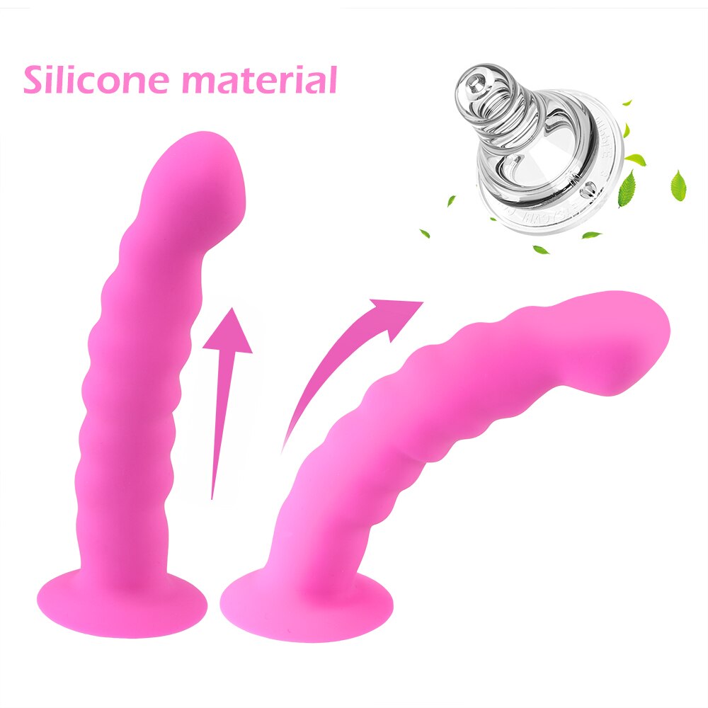 IKOKY Anal Plug Prostate Massager Strong Sucker Silicone Bead Dildo Vaginal Stimulator Sex Toys for Man Woman G-spot Stimulation - buysextoyth