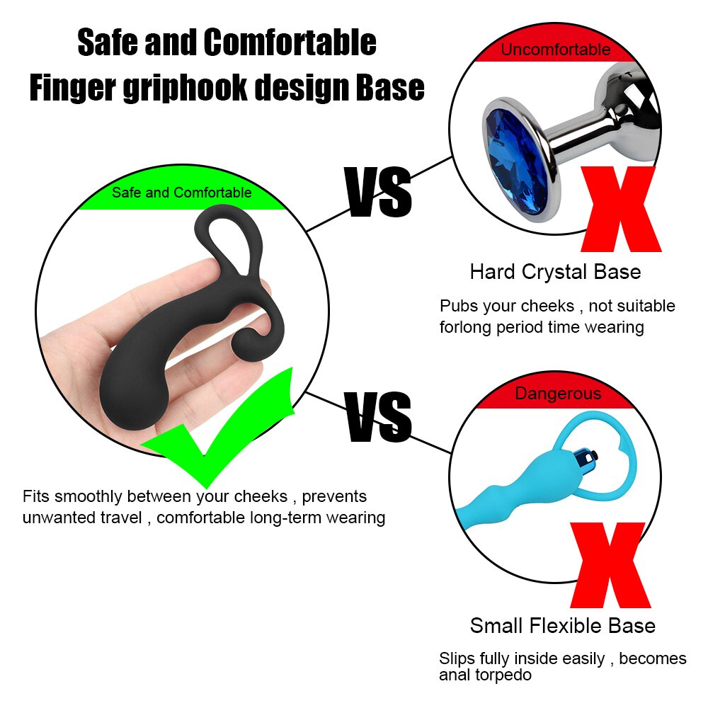 IKOKY Anal Plug Training Set Butt Plugs 3 Size Mini Dildo Prostate Massager Sex Toys for Woman Male Beginner Silicone Sex Shop - buysextoyth