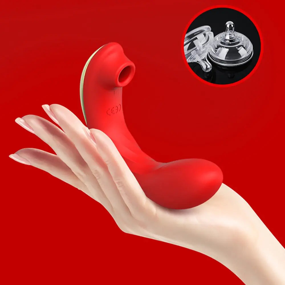 IKOKY Dildo Vagina Sucking Vibrators Sex Toys for Women USB Charging Case Free Bend  Clitoris Stimulator Nipple Sucker 33sextoys