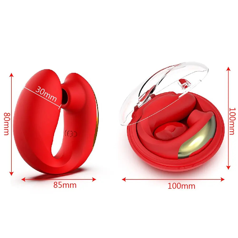 IKOKY Dildo Vagina Sucking Vibrators Sex Toys for Women USB Charging Case Free Bend  Clitoris Stimulator Nipple Sucker 33sextoys