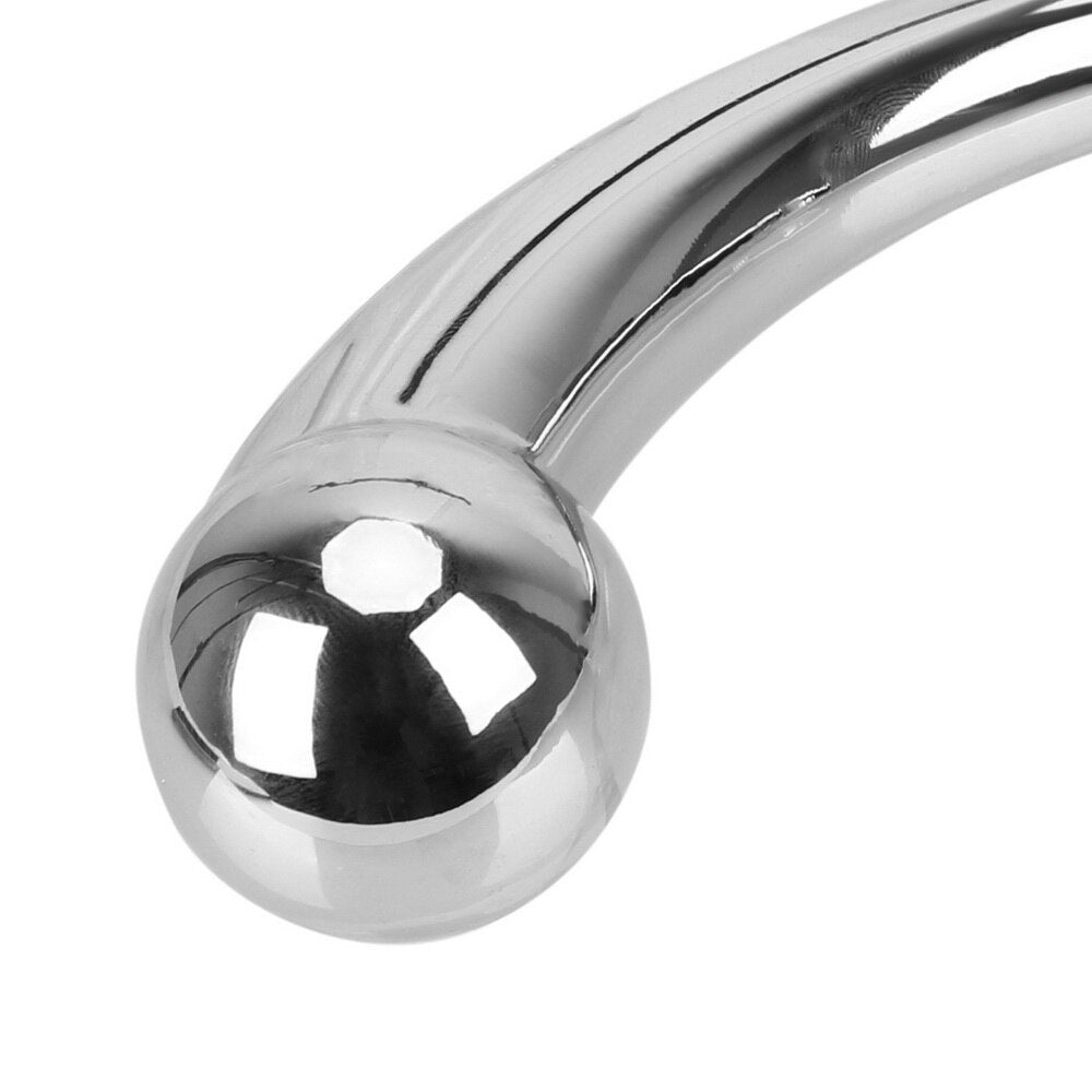 IKOKY Double Head Anal Plug Male Masturbation Adult Sex Products Erotic Stainless Steel Sex Toys for Men Prostate Massage - buysextoyth