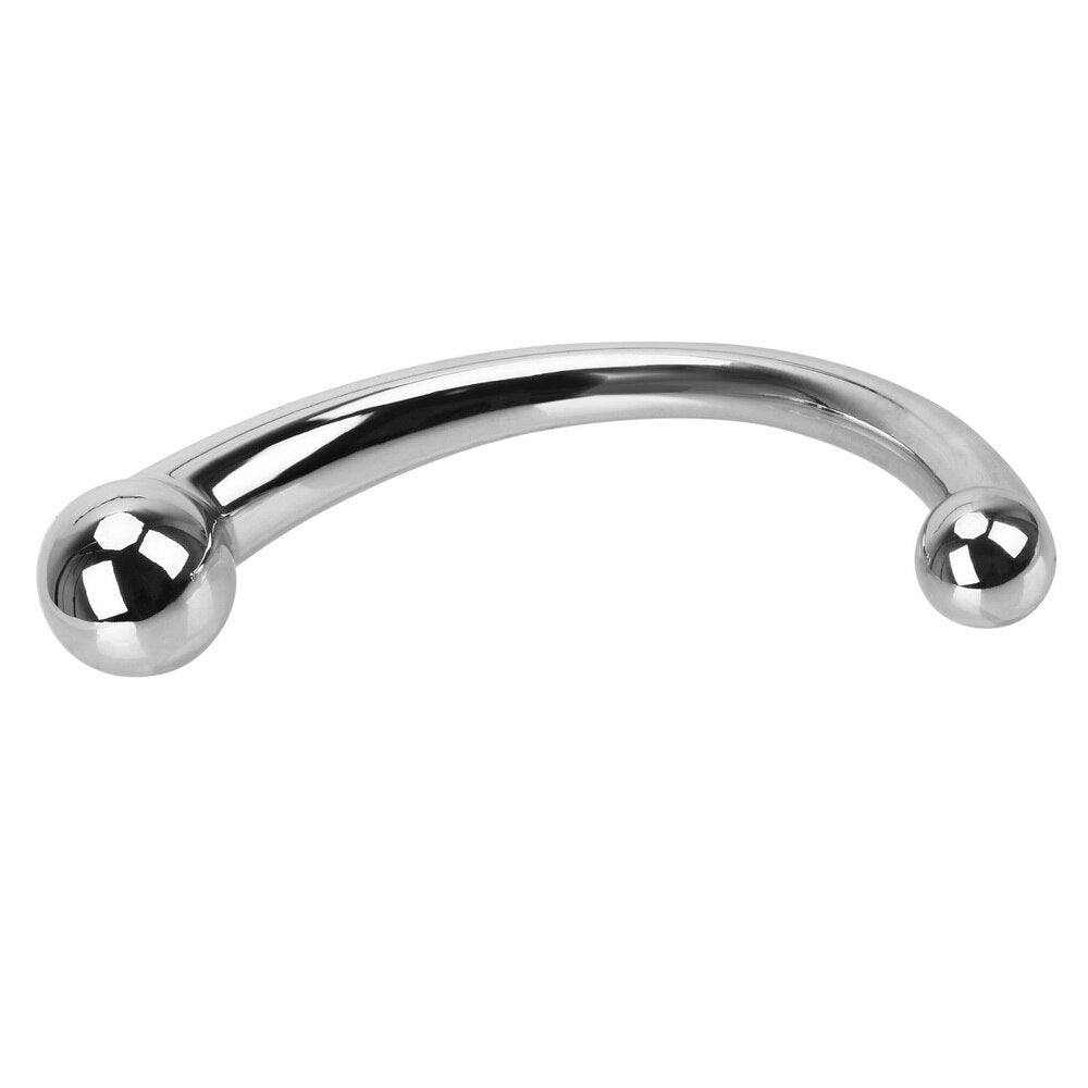 IKOKY Double Head Anal Plug Male Masturbation Adult Sex Products Erotic Stainless Steel Sex Toys for Men Prostate Massage - buysextoyth