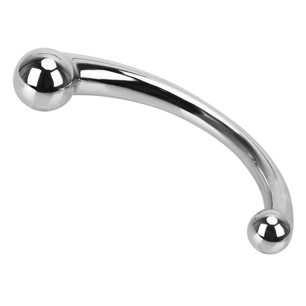 IKOKY Double Head Anal Plug Male Masturbation Adult Sex Products Erotic Stainless Steel Sex Toys for Men Prostate Massage - buysextoyth