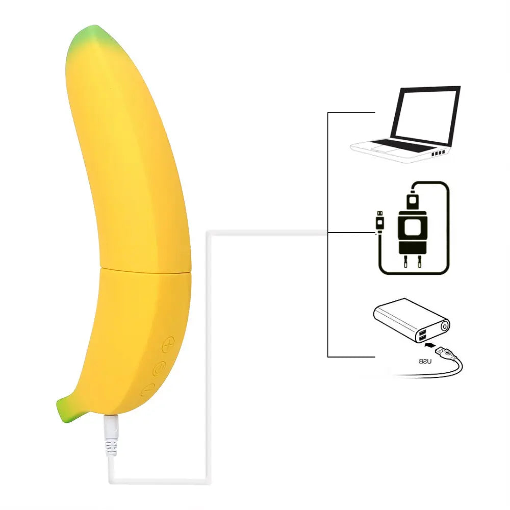 Female Masturbator Realistic Dildo Banana Vibrator Sex Toys for Women 7 Speed G-spot Vagina Stimulator - buysextoyth