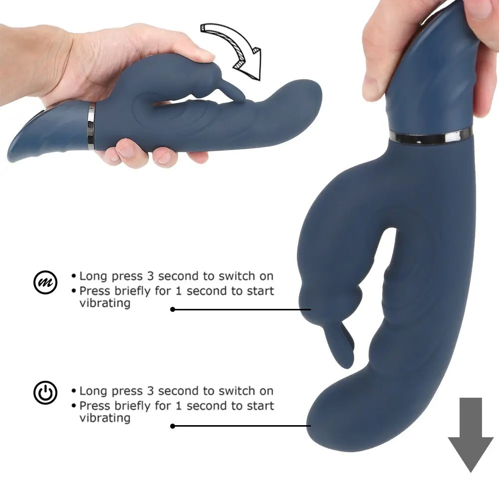 IKOKY Rabbit Vibrator G Spot Dildo Vibrator for Women 10 Vibration Modes .Waterproof Bunny Vibrator Clitoral Vibrator Sex Toys - buysextoyth
