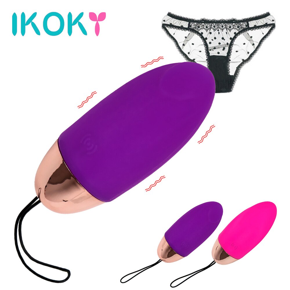 IKOKY Vibrating Egg 10 Speed Vibrator G-spot Massage Clitoris Vagina Stimulator Sex Toys for Women Adult Products Waterproof - buysextoyth