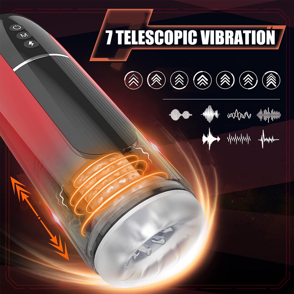 IPX7อัตโนมัติ Masturbator ชายการสั่นสะเทือนอมควยเครื่อง Masturbation คัพเพศของเล่นสำหรับชายผู้ใหญ่สินค้าสำหรับชาย - buysextoyth
