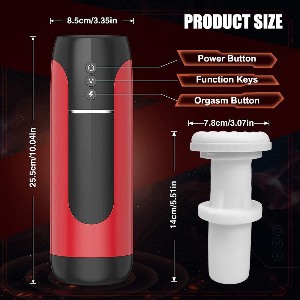 IPX7อัตโนมัติ Masturbator ชายการสั่นสะเทือนอมควยเครื่อง Masturbation คัพเพศของเล่นสำหรับชายผู้ใหญ่สินค้าสำหรับชาย - buysextoyth