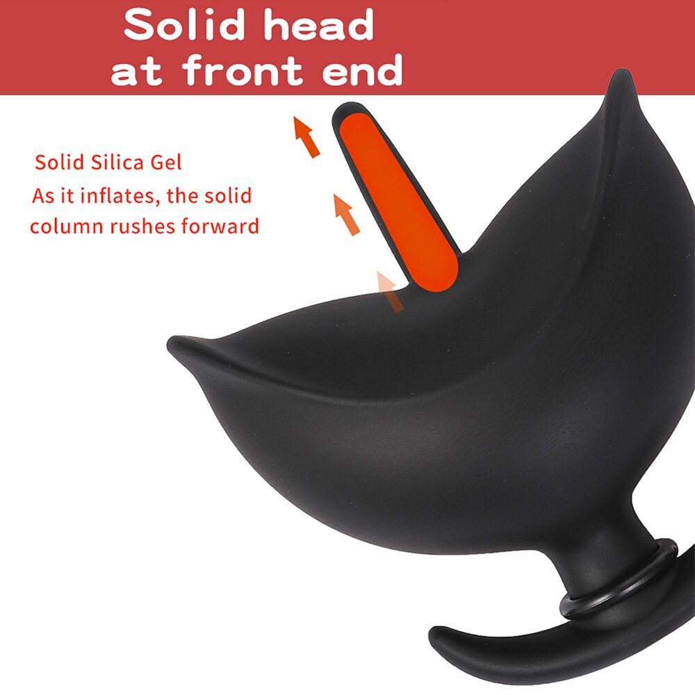 Inflatable Anal Plug Big Anal Dilator ขยายเซ็กซ์ทอยสำหรับผู้หญิงผู้ชายนวดต่อมลูกหมาก G จุดกระตุ้นช่องคลอด Anus Extender - buysextoyth