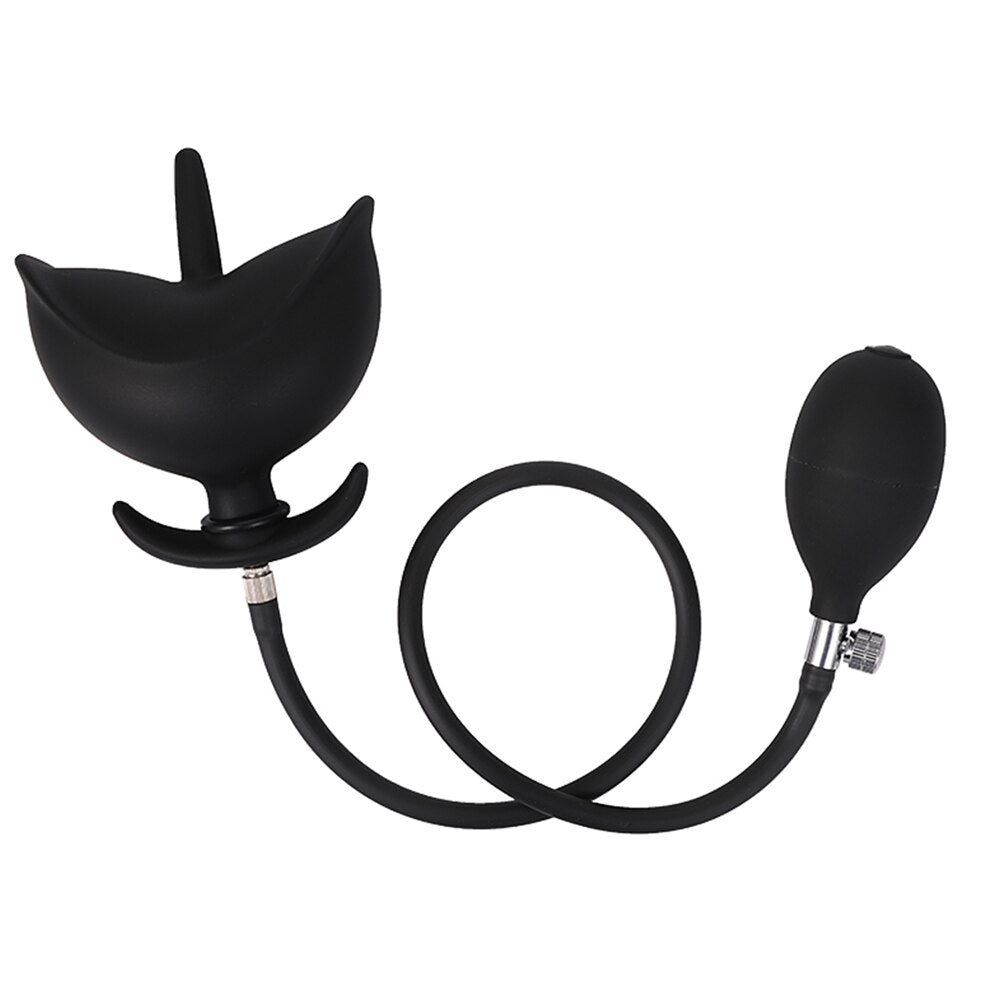 Inflatable Anal Plug Big Anal Dilator ขยายเซ็กซ์ทอยสำหรับผู้หญิงผู้ชายนวดต่อมลูกหมาก G จุดกระตุ้นช่องคลอด Anus Extender - buysextoyth