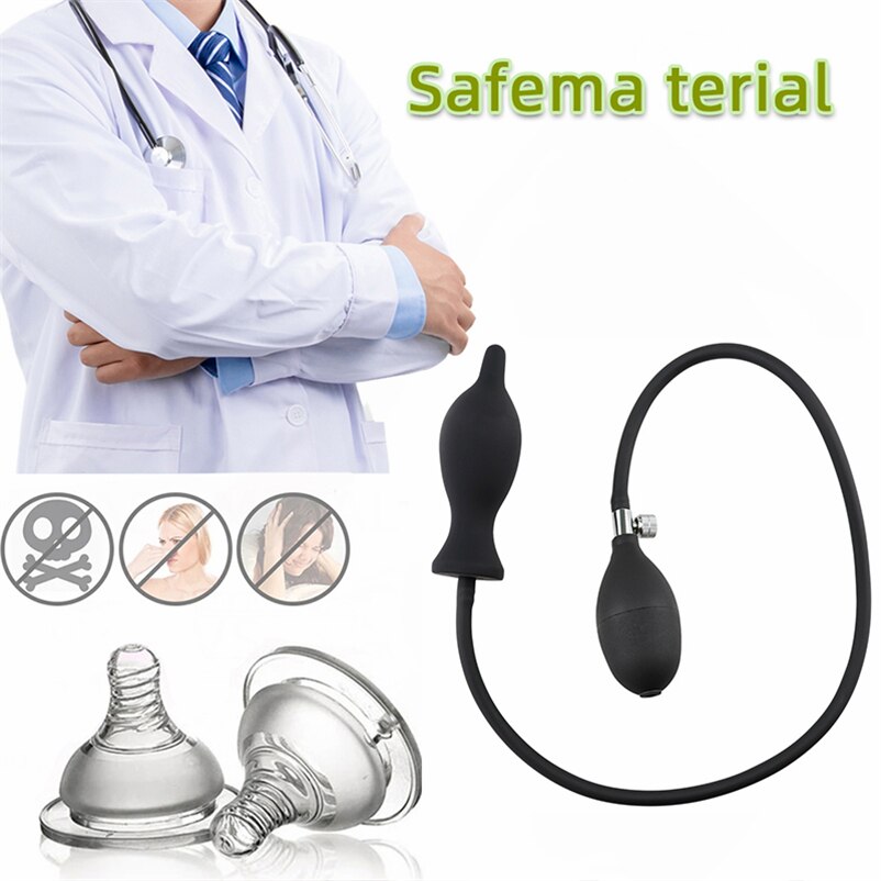 Inflatable Anal Plug ชาย Sissy เริ่มต้น Butt Plug ชุด Dildo Anal ปั๊มผู้ใหญ่อุปกรณ์เซ็กซ์ทอยสำหรับผู้หญิงผู้ชายเกย์ I122W - buysextoyth