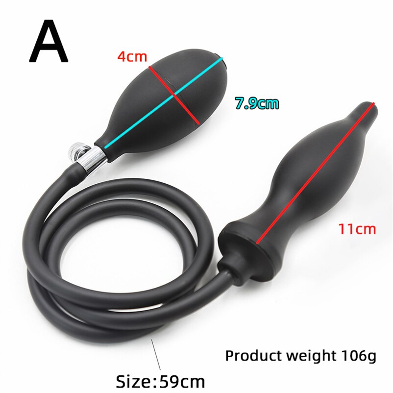 Inflatable Anal Plug ชาย Sissy เริ่มต้น Butt Plug ชุด Dildo Anal ปั๊มผู้ใหญ่อุปกรณ์เซ็กซ์ทอยสำหรับผู้หญิงผู้ชายเกย์ I122W - buysextoyth