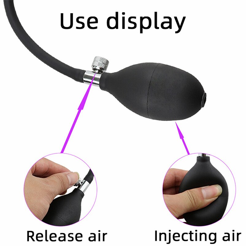 Inflatable Anal Plug ชาย Sissy เริ่มต้น Butt Plug ชุด Dildo Anal ปั๊มผู้ใหญ่อุปกรณ์เซ็กซ์ทอยสำหรับผู้หญิงผู้ชายเกย์ I122W - buysextoyth