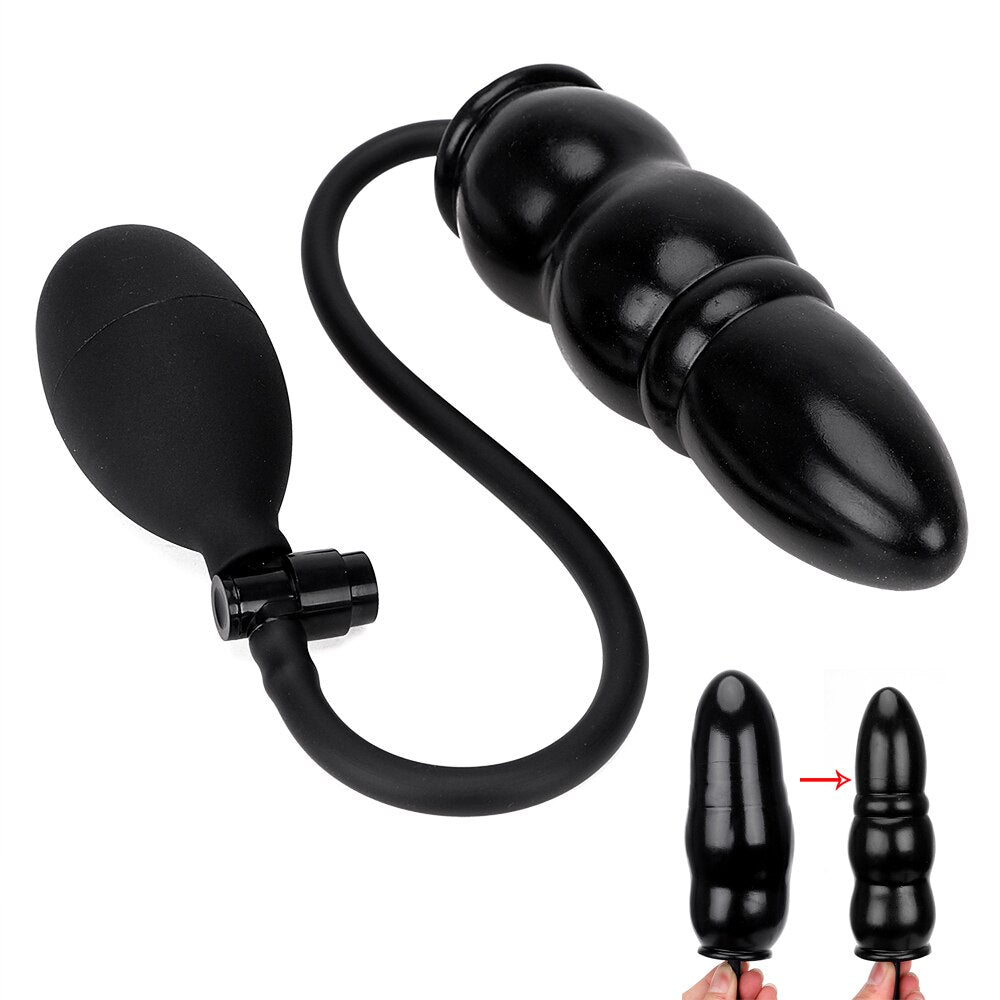 Inflatable Dildo Butt Plug Anal Expander Sex Toys for Women Men Couples Games Vaginal Dilator Prostate Massager Erotic Products - buysextoyth