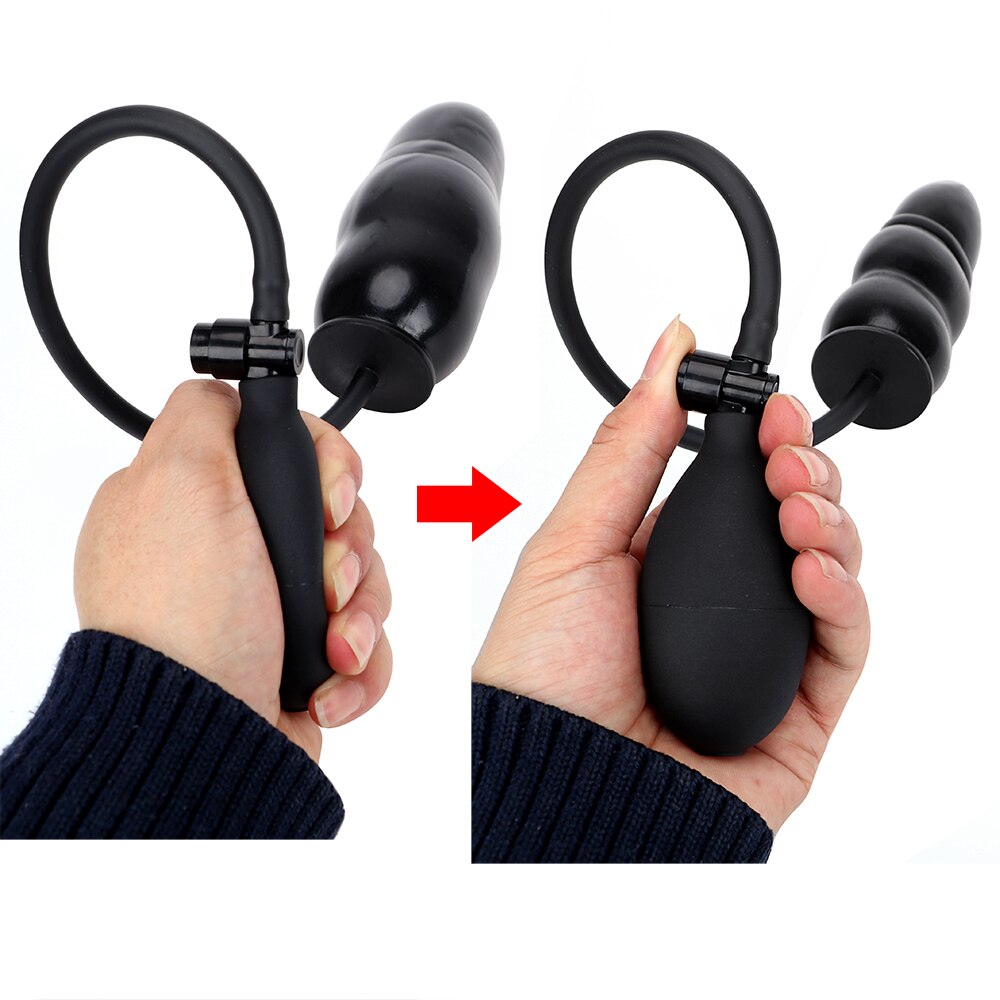 Inflatable Dildo Butt Plug Anal Expander Sex Toys for Women Men Couples Games Vaginal Dilator Prostate Massager Erotic Products - buysextoyth
