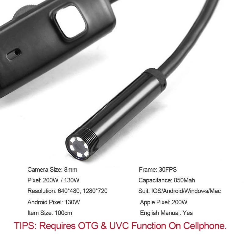 Intelligent Pussy Anal Vagina Voyeur Camera 7mm Inspection Borescope Waterproof Erotic Adult Game Sex Toys for Woman Couples - buysextoyth