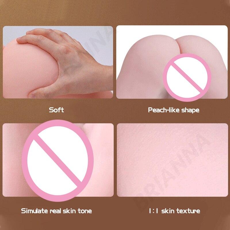 Japan Erotic actress Artificial 2KG Sexy Big Ass Real vagina anal dual channel Anal sex pussy sex toys for men masturbators - buysextoyth