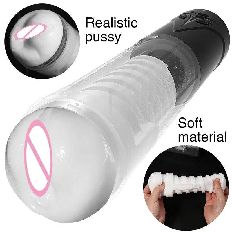 Jiuai Cheap Prise 3D Artificial Vagina Automatic Sucking Thrusting Masturbator Cup Adult Sex Toy For Men - buysextoyth
