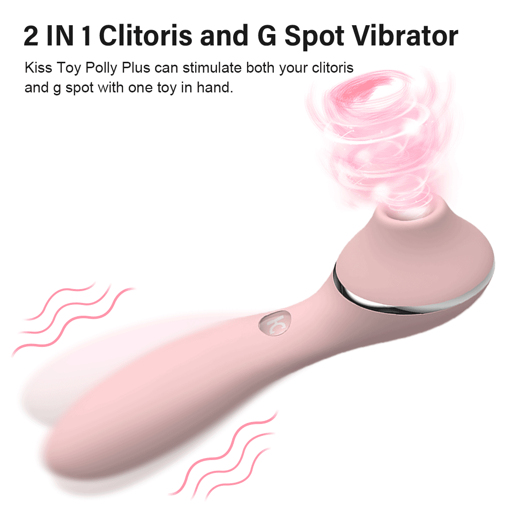 KISTOY Polly Plus 2ใน1เครื่องทำความร้อน Vibrator Clitoris ดูด G จุดกระตุ้น Vibrating Dildo เซ็กซ์ทอยสำหรับสตรี - buysextoyth