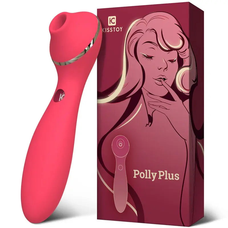 KISTOY Polly Plus 2ใน1เครื่องทำความร้อน Vibrator Clitoris ดูด G จุดกระตุ้น Vibrating Dildo เซ็กซ์ทอยสำหรับสตรี - buysextoyth