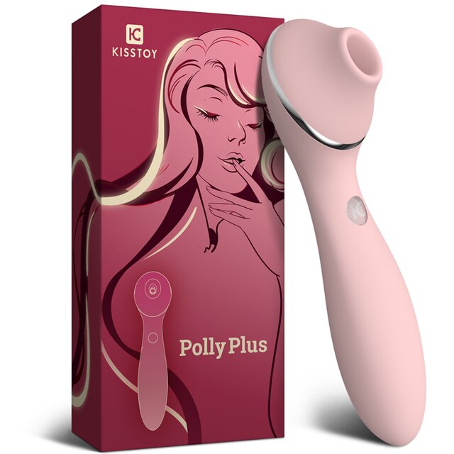 KISTOY Polly Plus 2ใน1เครื่องทำความร้อน Vibrator Clitoris ดูด G จุดกระตุ้น Vibrating Dildo เซ็กซ์ทอยสำหรับสตรี - buysextoyth