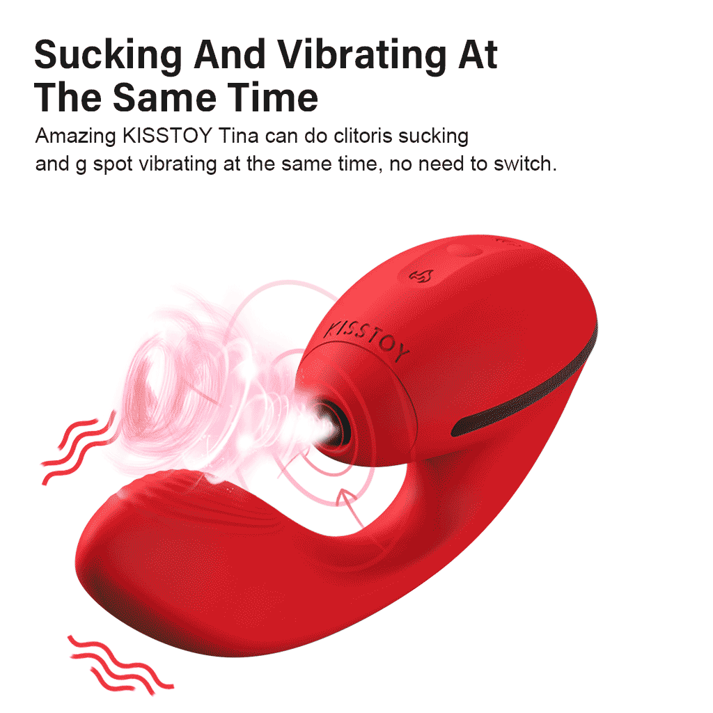 KISTOY Tina สวมใส่ Sucking Vibrator ความร้อน G จุดกระตุ้นที่มีประสิทธิภาพ Clitoris Sucker เซ็กซ์ทอยสำหรับสตรี - buysextoyth