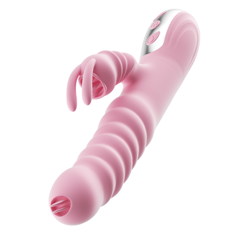 Licking Vibrating Rabbit Vibrator Telescopic Vibrator Swing Heating Fidget Pink Adult Product Sex Toys For Woman Masturbator - buysextoyth