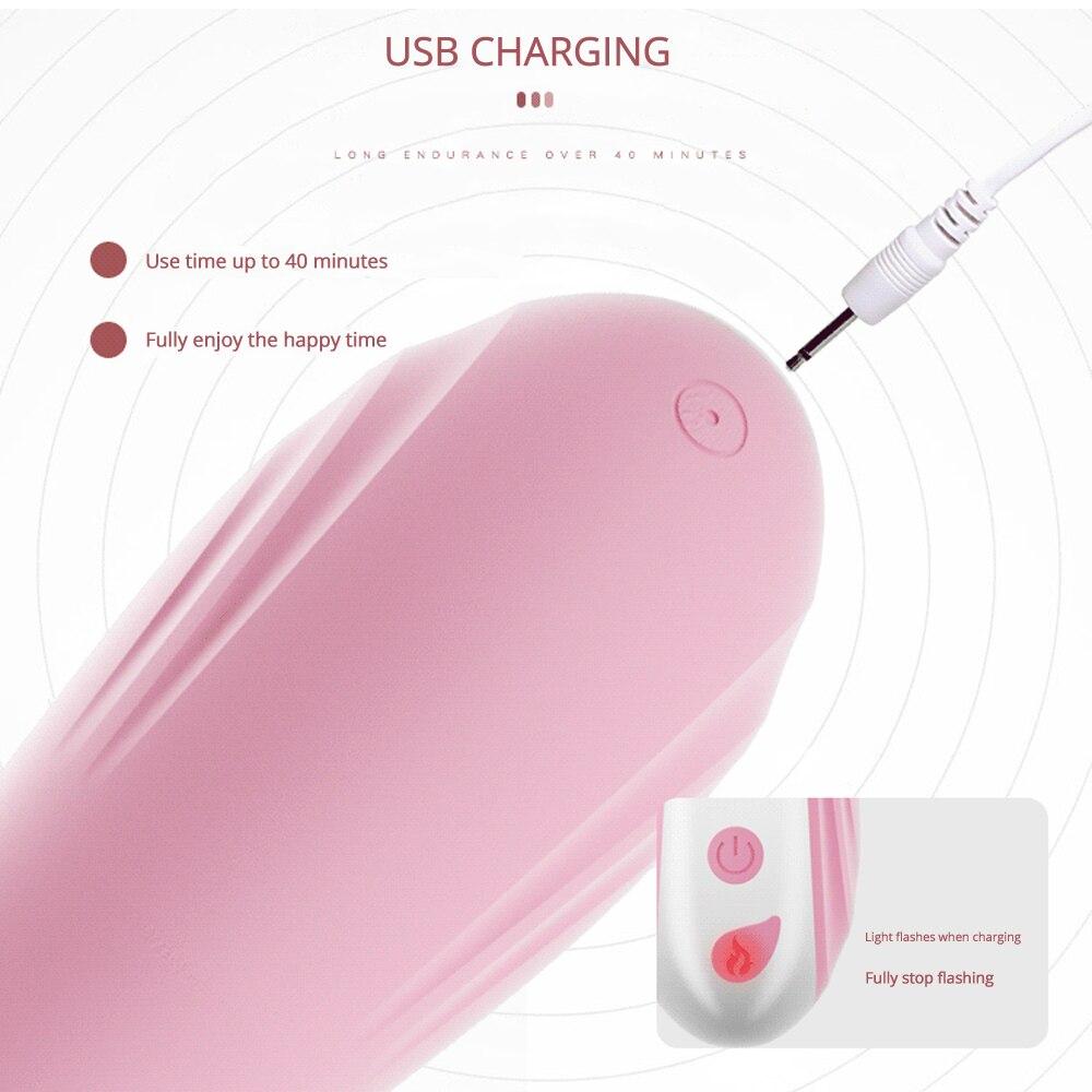 Licking Vibrating Rabbit Vibrator Telescopic Vibrator Swing Heating Fidget Pink Adult Product Sex Toys For Woman Masturbator - buysextoyth