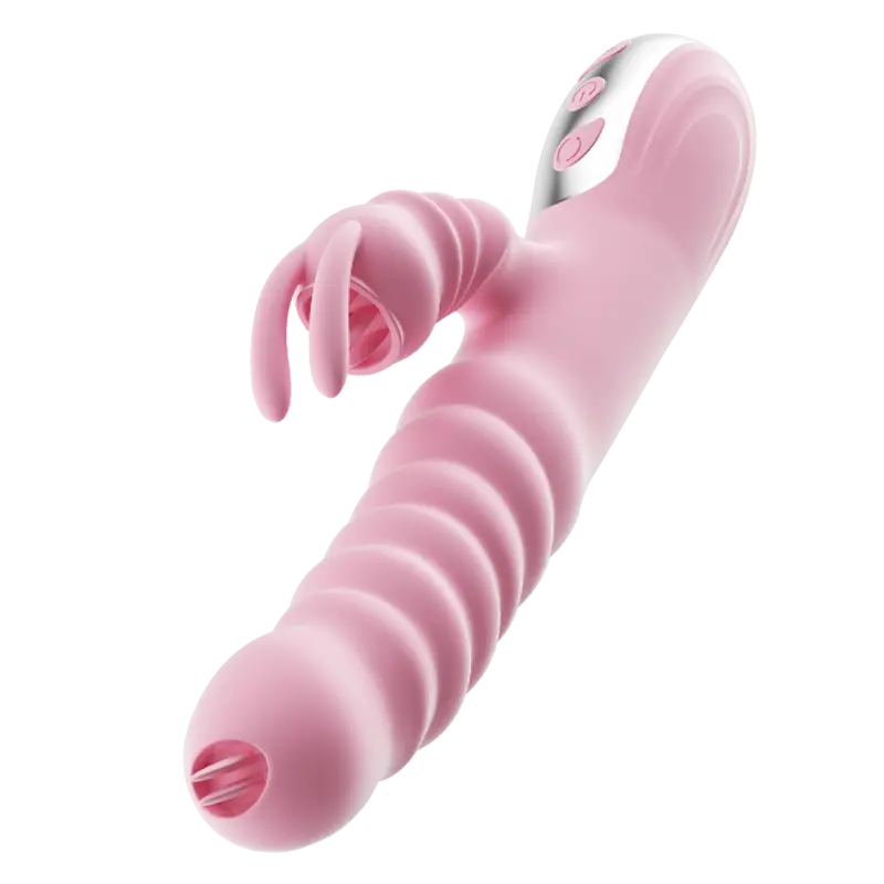 Licking Vibrating Rabbit Vibrator Telescopic Vibrator Swing Heating Fidget Pink Adult Product Sex Toys For Woman Masturbator - buysextoyth