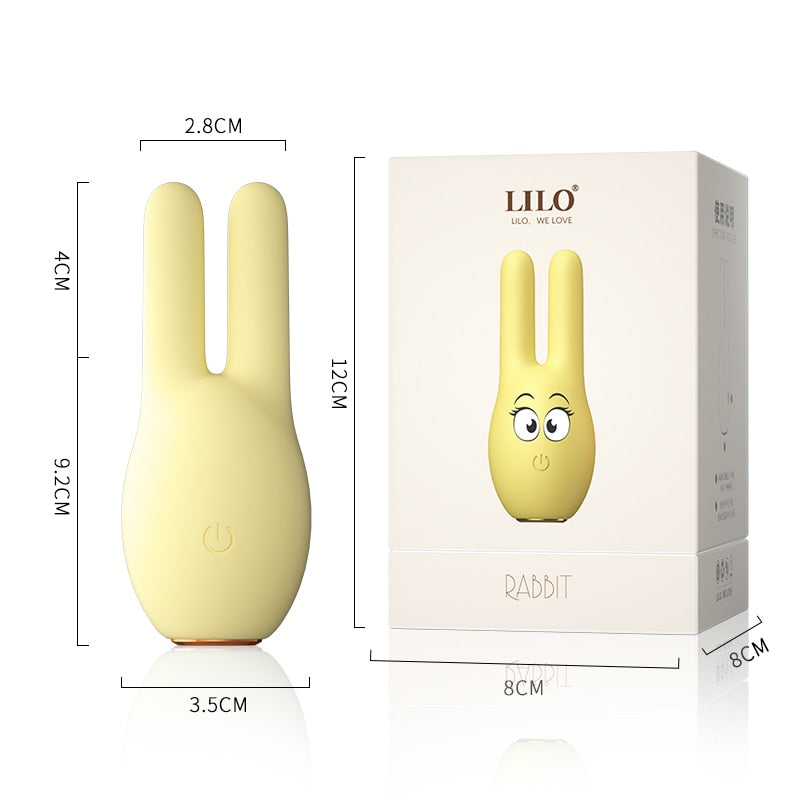 กระต่าย Vibrator G-Spot Masssage ของเล่นสำหรับหัวนมผู้หญิง Clamp Clitoris Vagina Stimulator หญิง Masturbator - buysextoyth