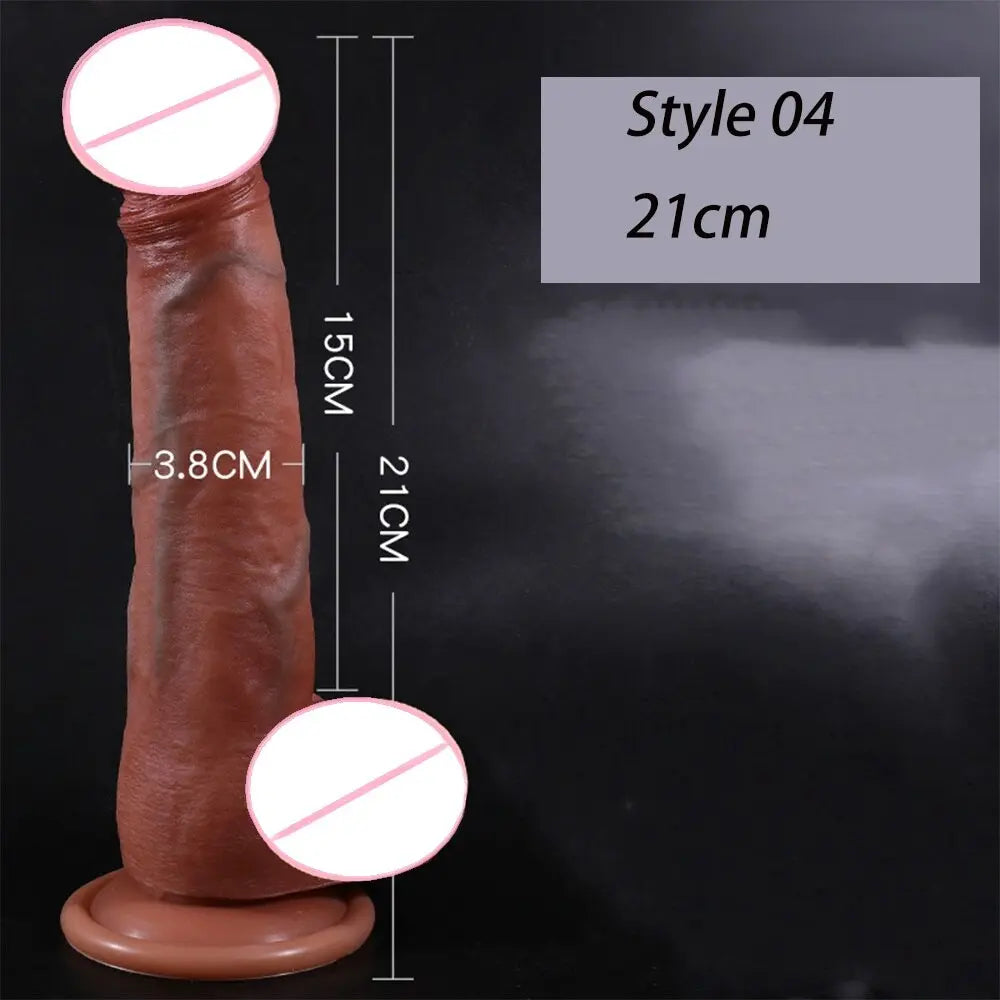 สมจริง Penis ขนาดใหญ่ Dildos พร้อมถ้วยดูดสำหรับผู้หญิงเลสเบี้ยนของเล่น Big ปลอม Dick ซิลิโคนสำเร็จความใคร่ผู้ใหญ่เพศผลิตภัณฑ์ - buysextoyth