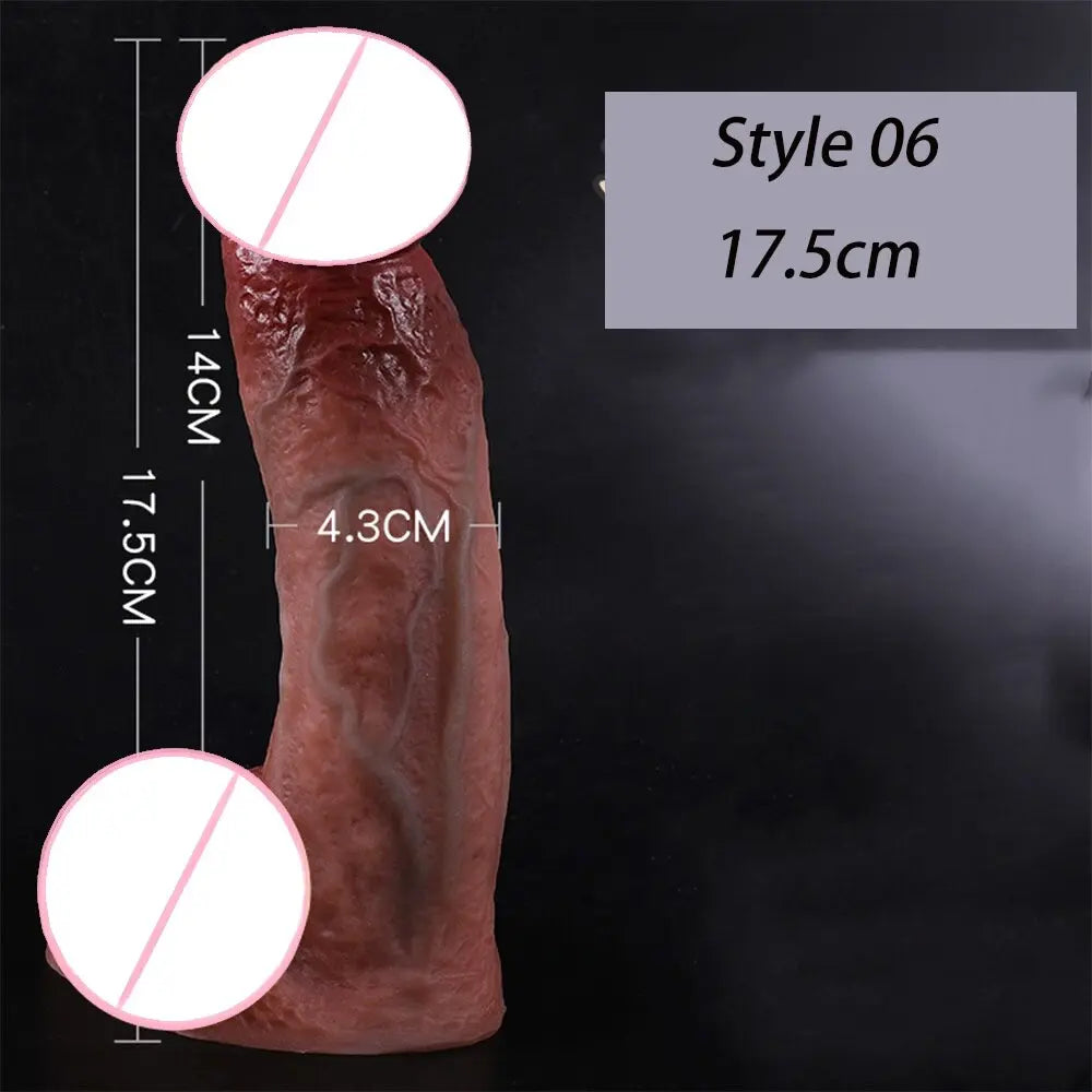 สมจริง Penis ขนาดใหญ่ Dildos พร้อมถ้วยดูดสำหรับผู้หญิงเลสเบี้ยนของเล่น Big ปลอม Dick ซิลิโคนสำเร็จความใคร่ผู้ใหญ่เพศผลิตภัณฑ์ - buysextoyth