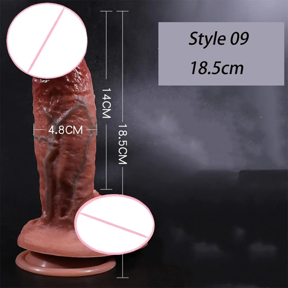 สมจริง Penis ขนาดใหญ่ Dildos พร้อมถ้วยดูดสำหรับผู้หญิงเลสเบี้ยนของเล่น Big ปลอม Dick ซิลิโคนสำเร็จความใคร่ผู้ใหญ่เพศผลิตภัณฑ์ - buysextoyth