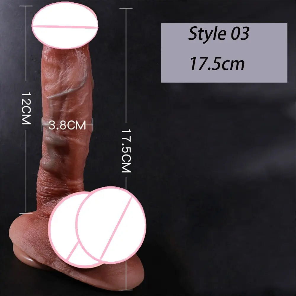 สมจริง Penis ขนาดใหญ่ Dildos พร้อมถ้วยดูดสำหรับผู้หญิงเลสเบี้ยนของเล่น Big ปลอม Dick ซิลิโคนสำเร็จความใคร่ผู้ใหญ่เพศผลิตภัณฑ์ - buysextoyth
