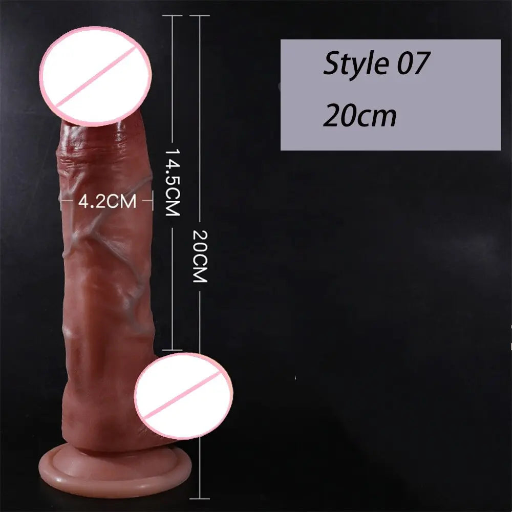 สมจริง Penis ขนาดใหญ่ Dildos พร้อมถ้วยดูดสำหรับผู้หญิงเลสเบี้ยนของเล่น Big ปลอม Dick ซิลิโคนสำเร็จความใคร่ผู้ใหญ่เพศผลิตภัณฑ์ - buysextoyth