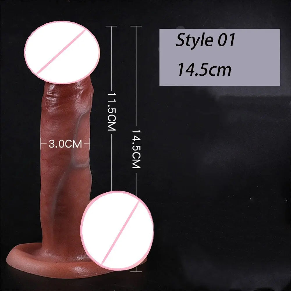 สมจริง Penis ขนาดใหญ่ Dildos พร้อมถ้วยดูดสำหรับผู้หญิงเลสเบี้ยนของเล่น Big ปลอม Dick ซิลิโคนสำเร็จความใคร่ผู้ใหญ่เพศผลิตภัณฑ์ - buysextoyth