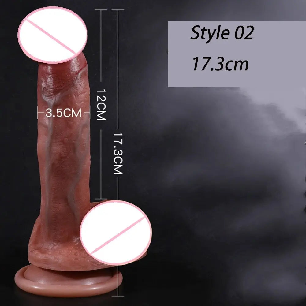 สมจริง Penis ขนาดใหญ่ Dildos พร้อมถ้วยดูดสำหรับผู้หญิงเลสเบี้ยนของเล่น Big ปลอม Dick ซิลิโคนสำเร็จความใคร่ผู้ใหญ่เพศผลิตภัณฑ์ - buysextoyth