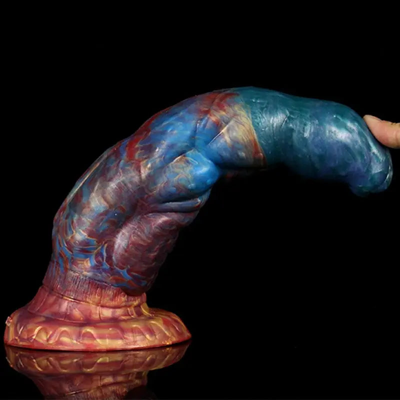 LUUK 6CM Thick Streamer Color Dildo Huge Glans Anal Plug with Powerful Sucker Sex Toys for Women Sexual Fantasy Products 33sextoys