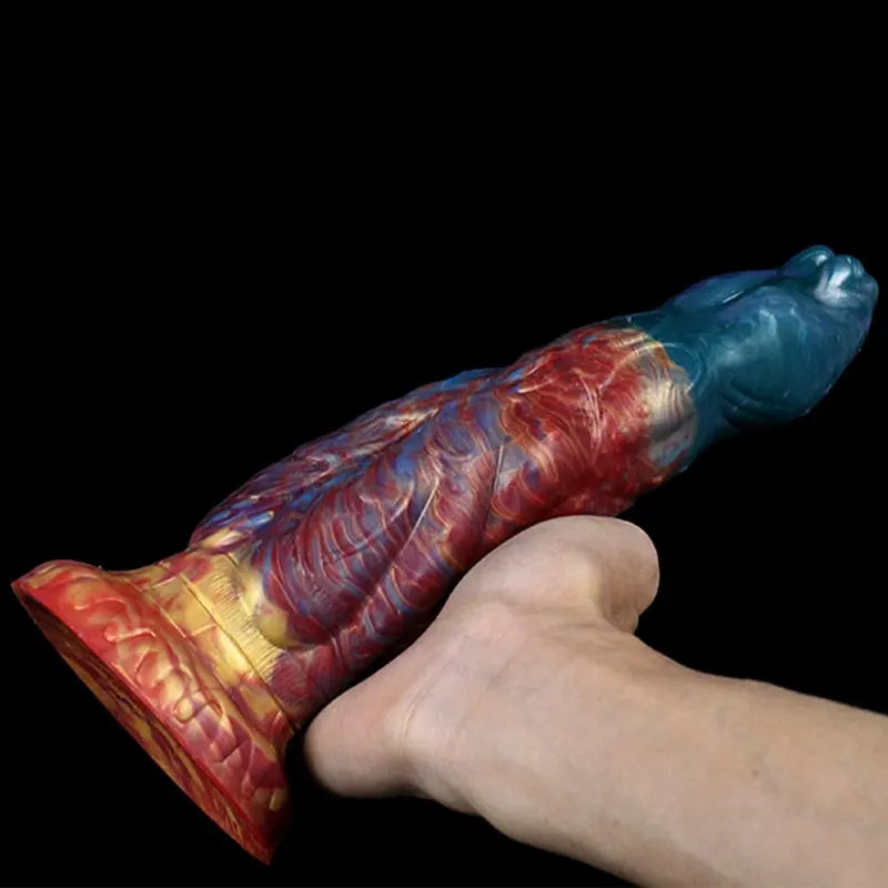 LUUK 6CM Thick Streamer Color Dildo Huge Glans Anal Plug with Powerful Sucker Sex Toys for Women Sexual Fantasy Products 33sextoys