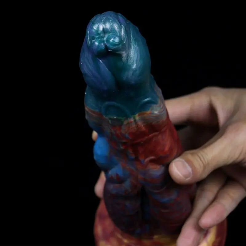 LUUK 6CM Thick Streamer Color Dildo Huge Glans Anal Plug with Powerful Sucker Sex Toys for Women Sexual Fantasy Products 33sextoys