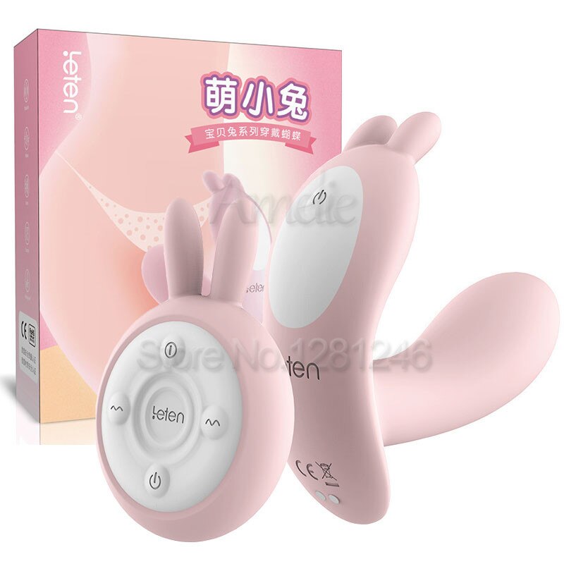 Leten 10 Speeds Heating Vibrator Clitoris G-spot Massager Remote Control Vibrator Wireless Strap on Panties Sex Toys for Women - buysextoyth