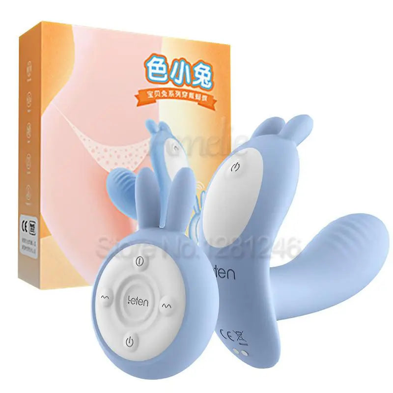 Leten 10 Speeds Heating Vibrator Clitoris G-spot Massager Remote Control Vibrator Wireless Strap on Panties Sex Toys for Women - buysextoyth